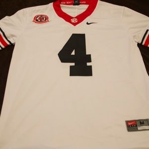 White Nike Nolan Smith Jr. Georgia alternate jersey (Size M)
